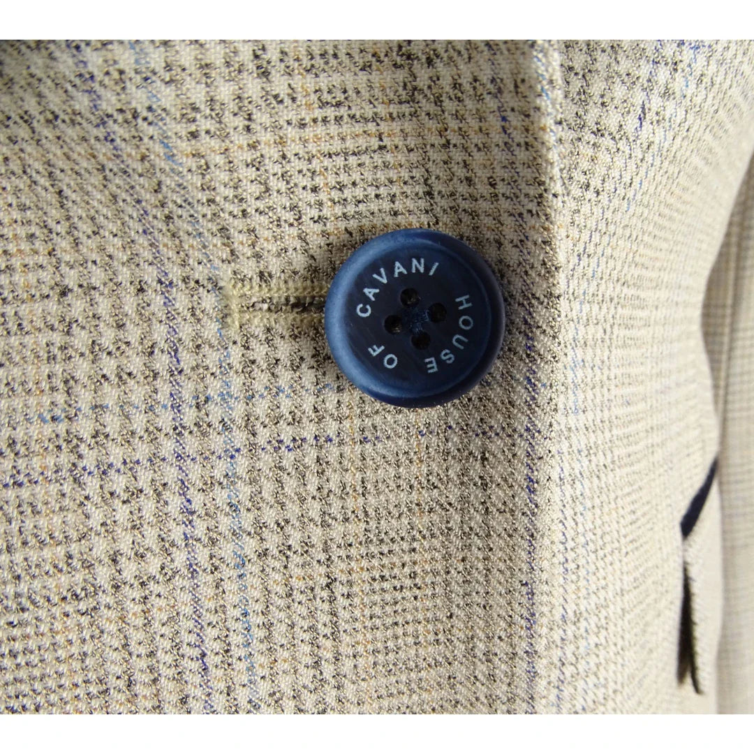 Women's Tweed Herringbone Cream Peaky Blinders Jacket (Caridi)