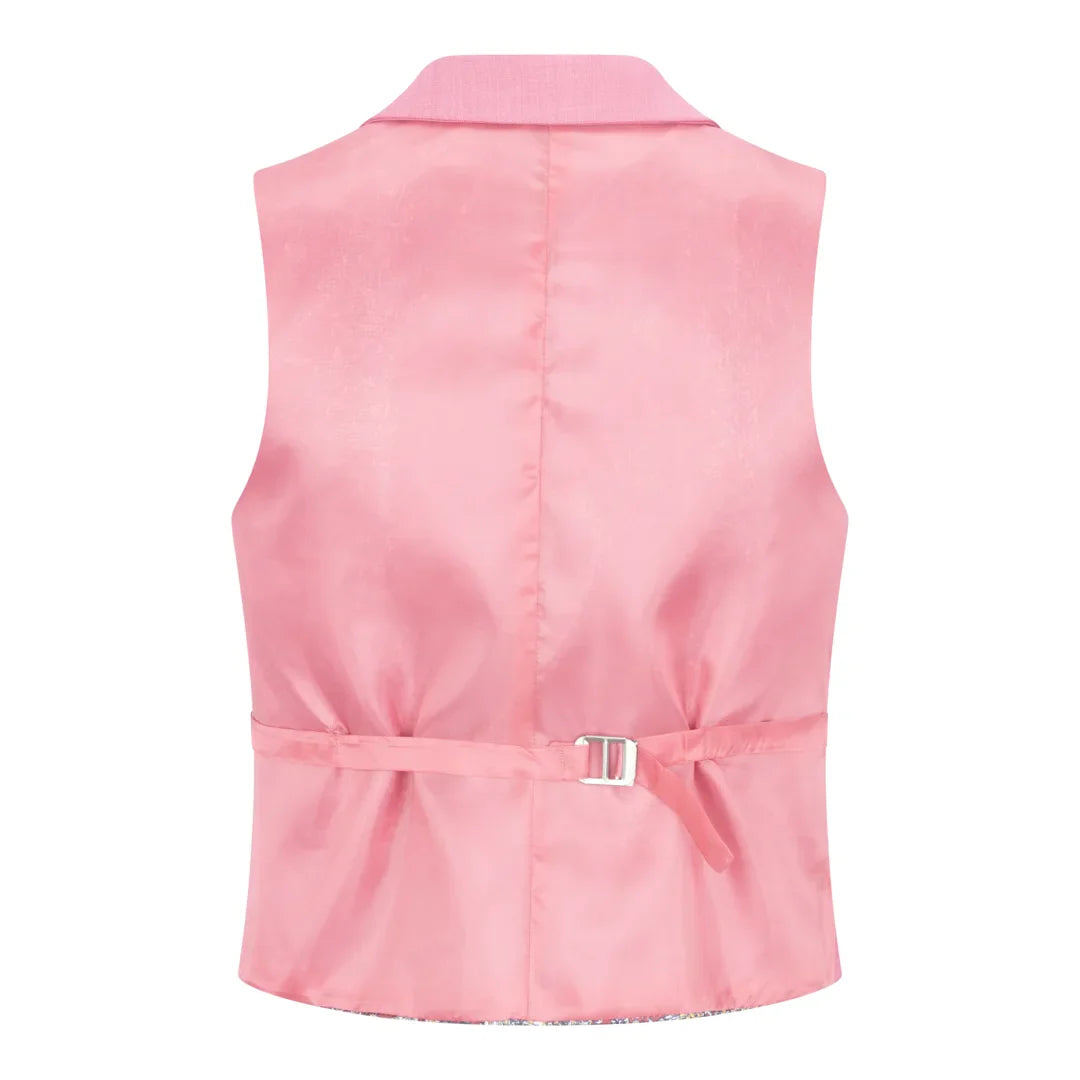 Pink vest on a white background