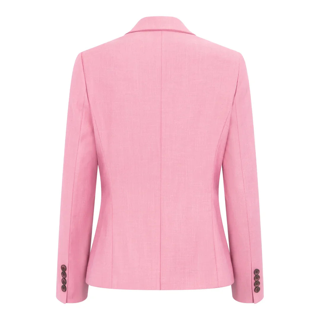 Pink blazer on a white background