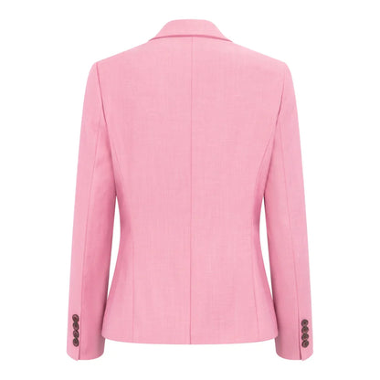 Pink blazer on a white background