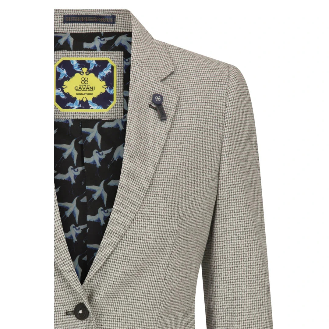 Kyoto - Women's Tweed Beige Blazer Wool Jacket 1920s