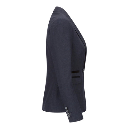 Caridi - Women's Tweed Navy Blazer: Wool Jacket 1920