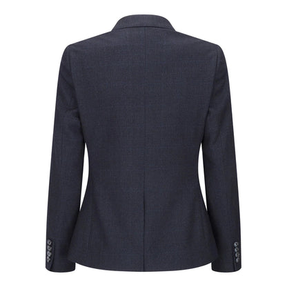 Caridi - Women's Tweed Navy Blazer: Wool Jacket 1920