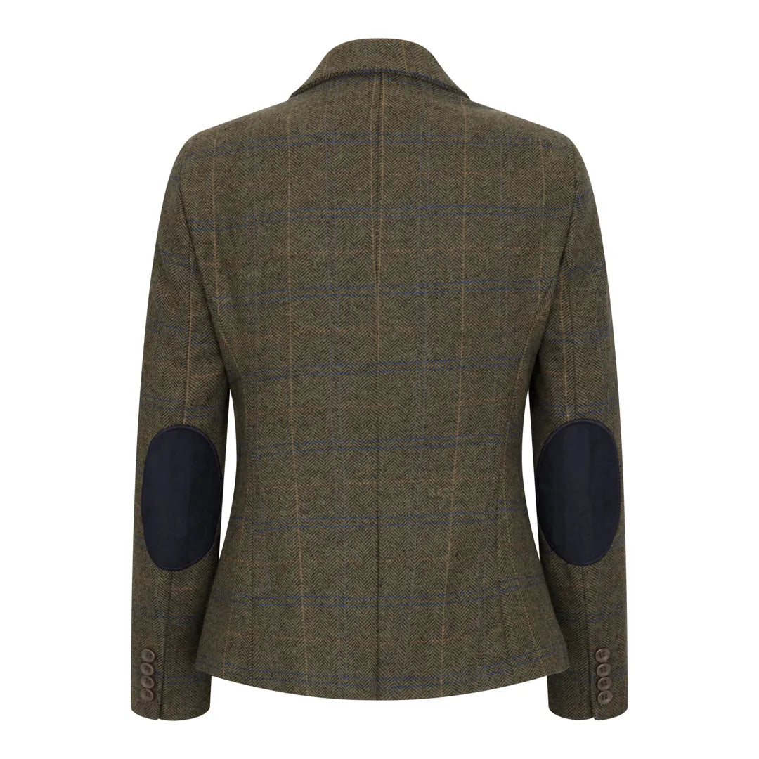 Women's Olive Green Tweed Blazer Waistcoat