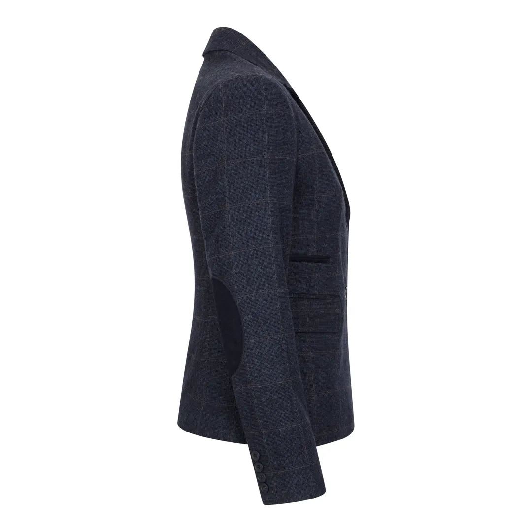 Women's Navy Blue Tweed Blazer and Waistcoat - Single Piece or 2-Piece Set