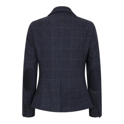 Women's Navy Blue Tweed Blazer and Waistcoat - Single Piece or 2-Piece Set