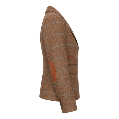 Women's Oak Brown Tweed Blazer and Waistcoat