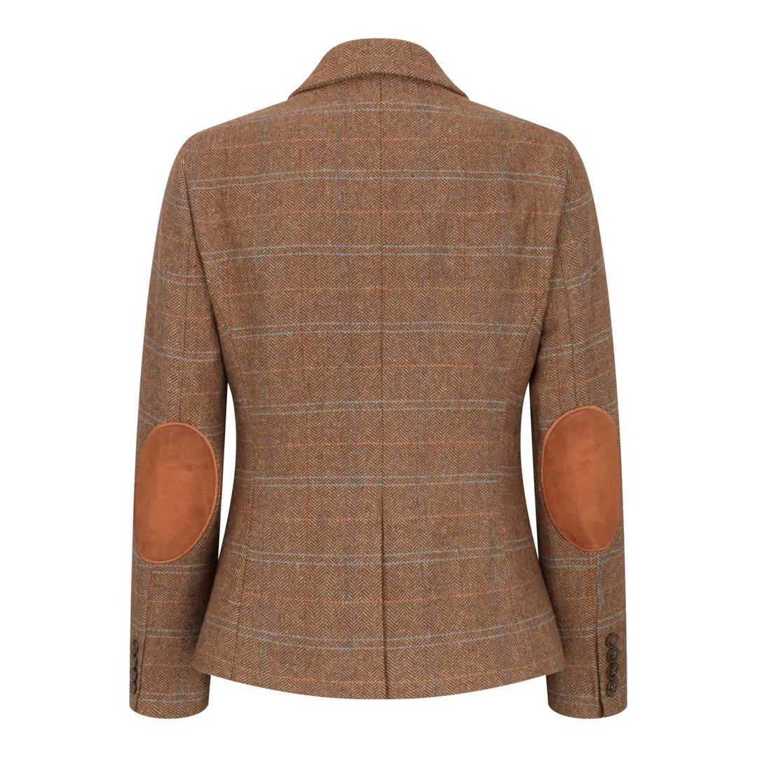 Women's Oak Brown Tweed Blazer and Waistcoat