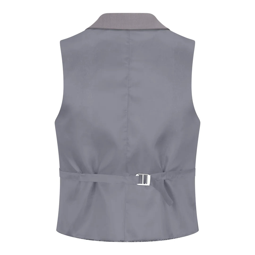 Gray vest on a white background