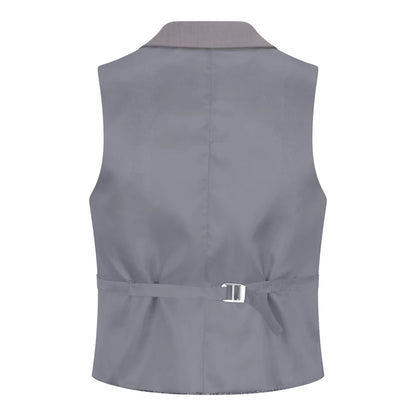 Gray vest on a white background