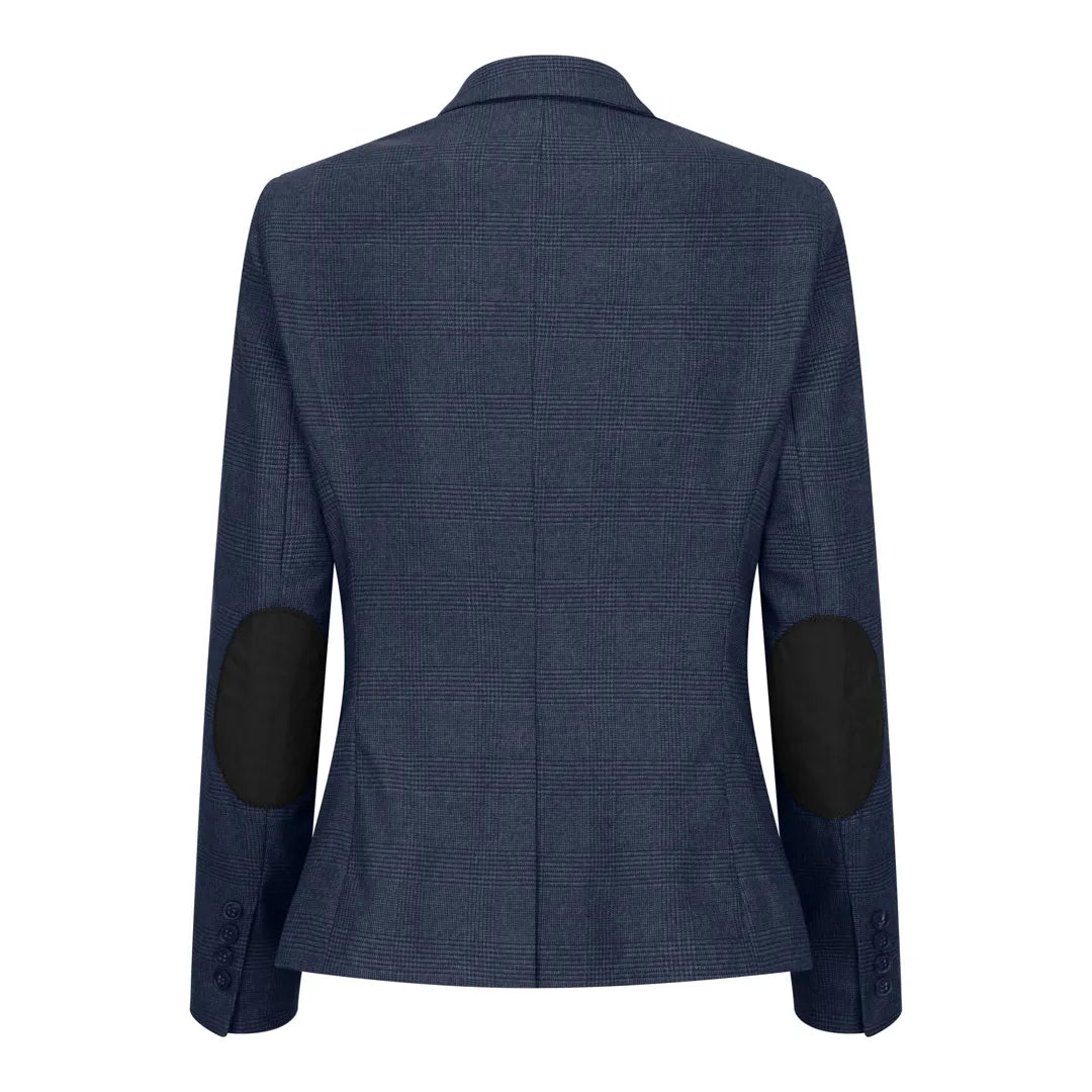 Women's Navy 3 Piece Prince Of Wales Check Suit