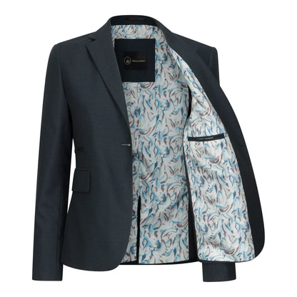 Women's Green 3 Piece Prince Of Wales Check Suit