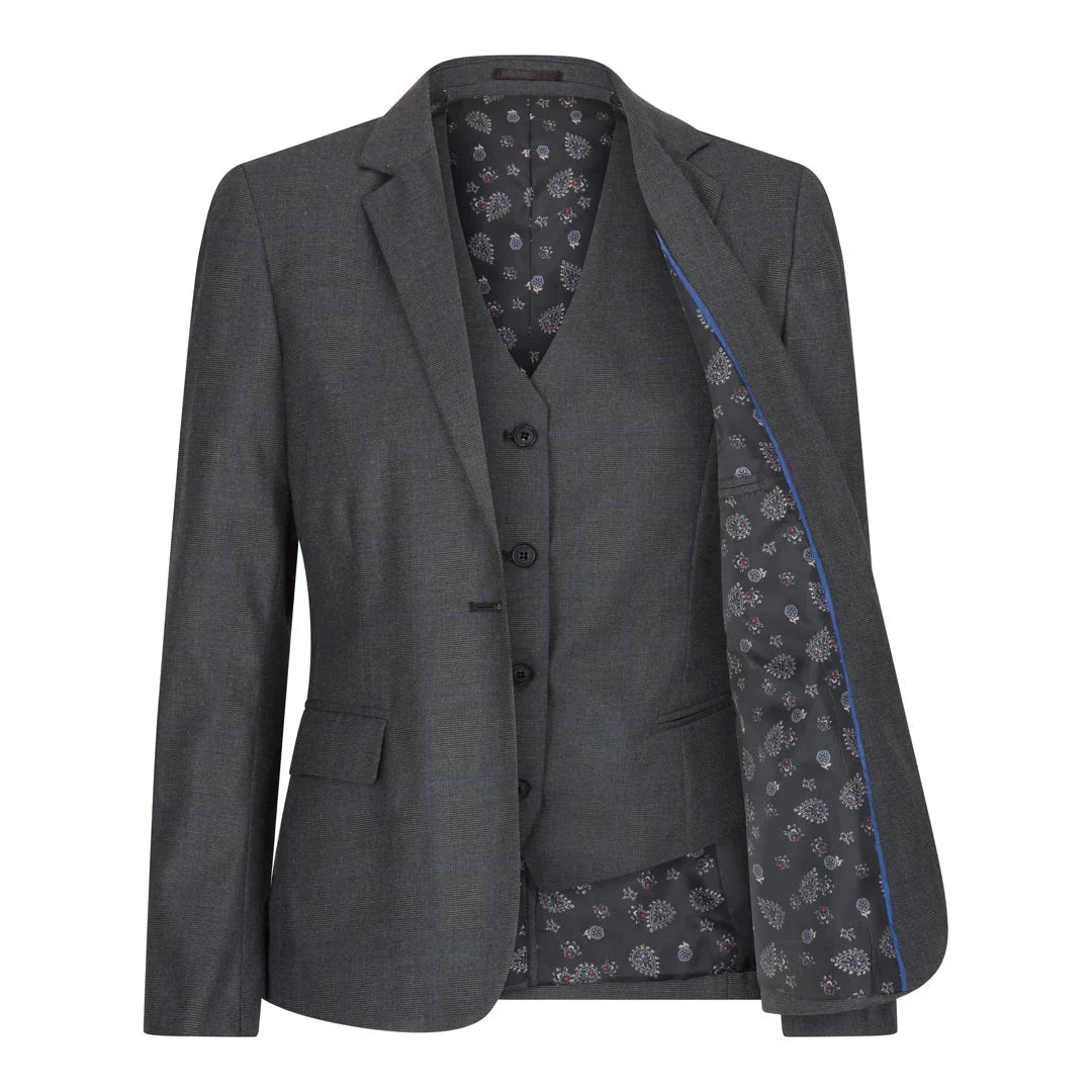 Women's 3 Piece Suit Grey Formal Office 1920s