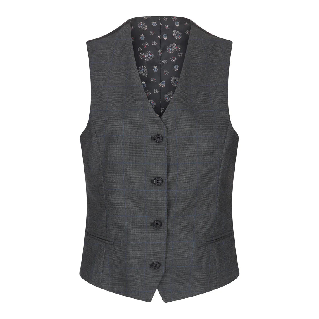 Women's 3 Piece Suit Grey Formal Office 1920s