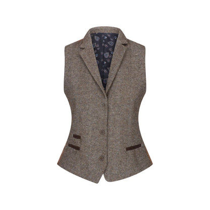 Women's 1920s Suit - Tweed Blazer and Waistcoat & Trousers