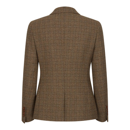 Ralph - Women's Brown Tweed Tailored Fit Blazer