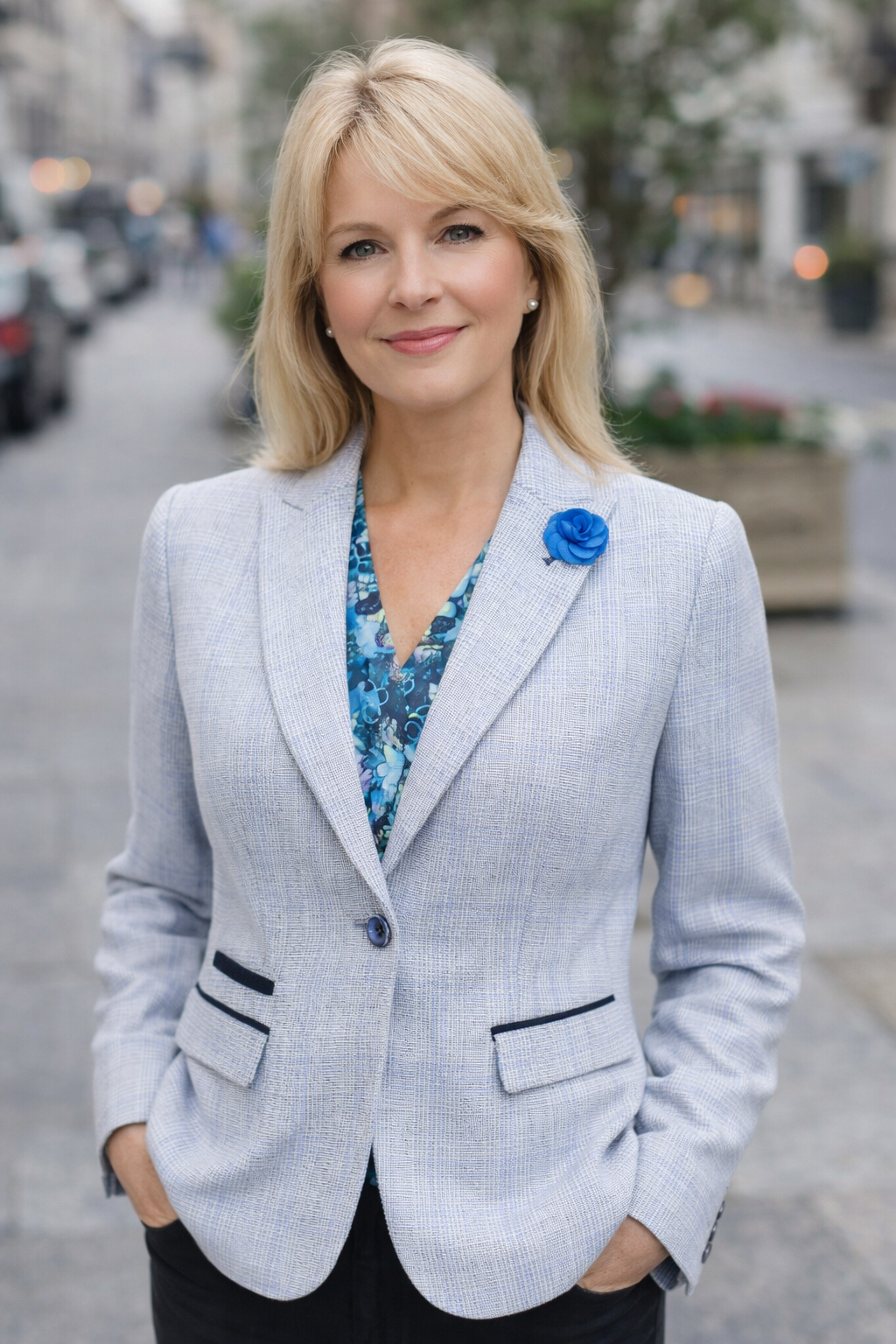 women-light-blue-tweed-blazer